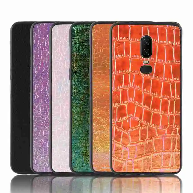 

Soft Case For Oneplus 6 6T Cover Colorful PU Leather Fitted Cases For Oneplus 6T 6 Cover