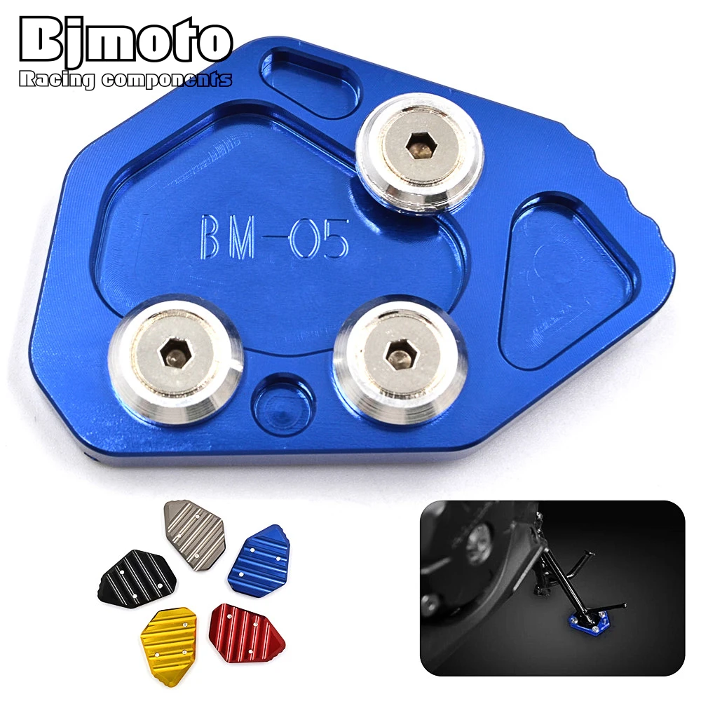 Боковая подставка с ЧПУ для BMW K1300S K 1300 S 09 12 K1300R 2009 2013 K1200S 1200 K1200R|side stand enlarge|pad padbmw k1200s