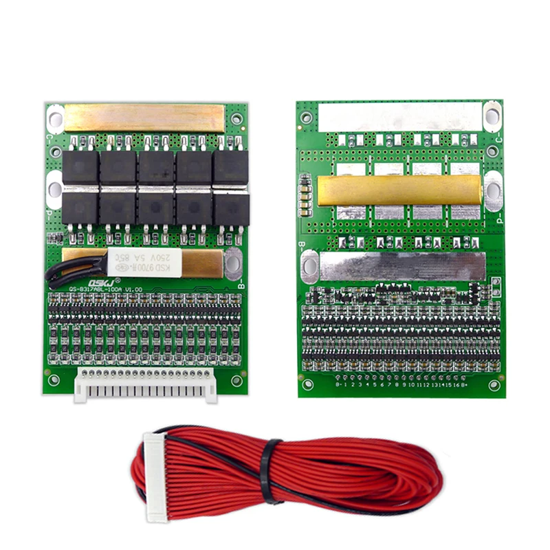 

BMS 6S TO 17S 50A 3.2V 3.7V 18650 Lithium Li-ion Battery Balancer 10S 13S 16S Lifepo4 BMS Lipo PCM Balancing Protection Board