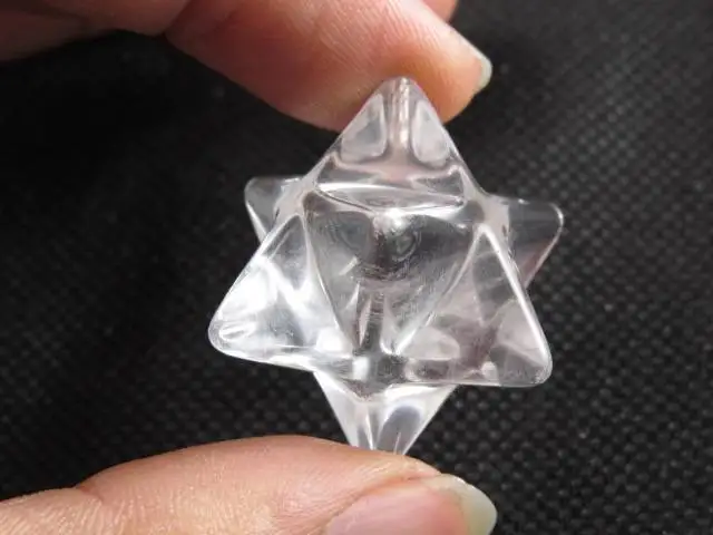 

6832+++Natural Tibet AAAA Quartz crystal Stone Carved Point Sacred Merkaba Star Healing