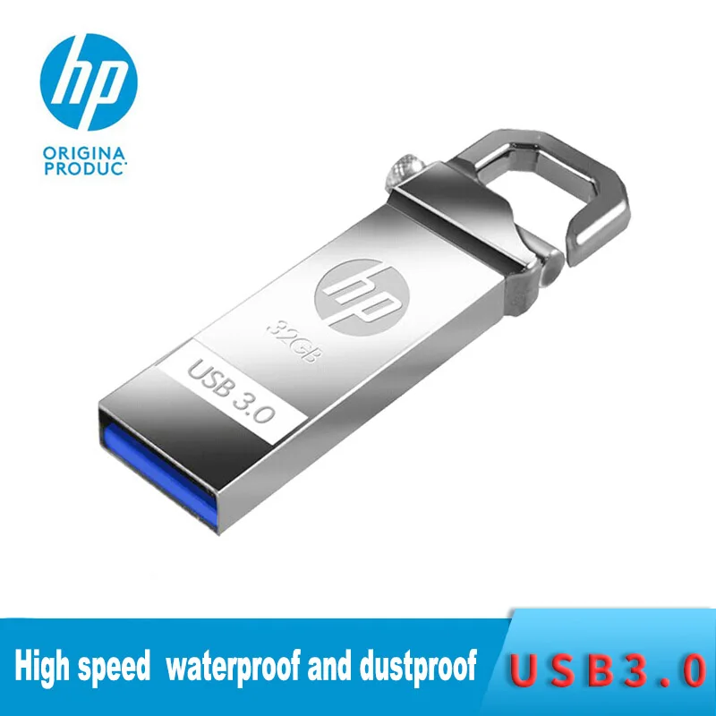 Флэш-диск HP USB 32 ГБ Пользовательский логотип Металлический Pendrive Mini X750W Cle usb 3.0 32 ГБ Флеш-накопитель Bellek Memory Stick U Диск