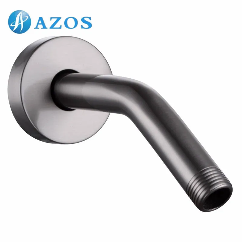 

6-Inch Bathroom Shower Arm Flange Universal Showering Component, Polished Chrome/ Brushed Nickel/Oil Rubbed Bronze 3 Color SA005