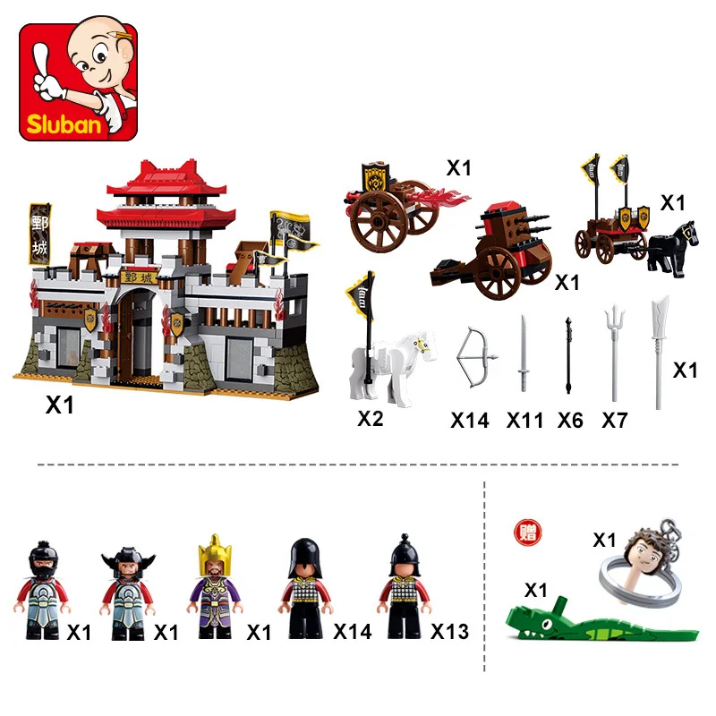 Sluban Model Building Compatible lego Lego B0578 688Pcs Model Building Kits Classic Toys Hobbies Knights Castle Sluban Model Building Compatible lego Lego B0578 688Pcs Model Building Kits Classic Toys Hobbies Knights Castle