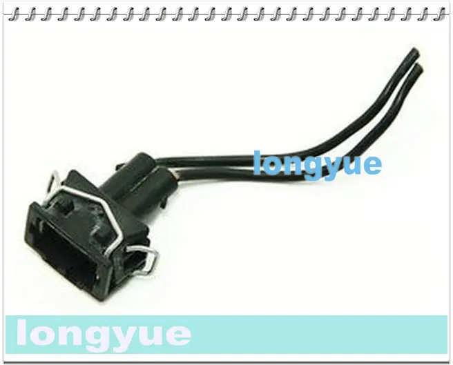

longyue 2 kit 2pin AC Compressor connector Wiring Harness Plug for 1999.5 VW Jetta Golf GTI MK4 - Genuine OE 15cm wire