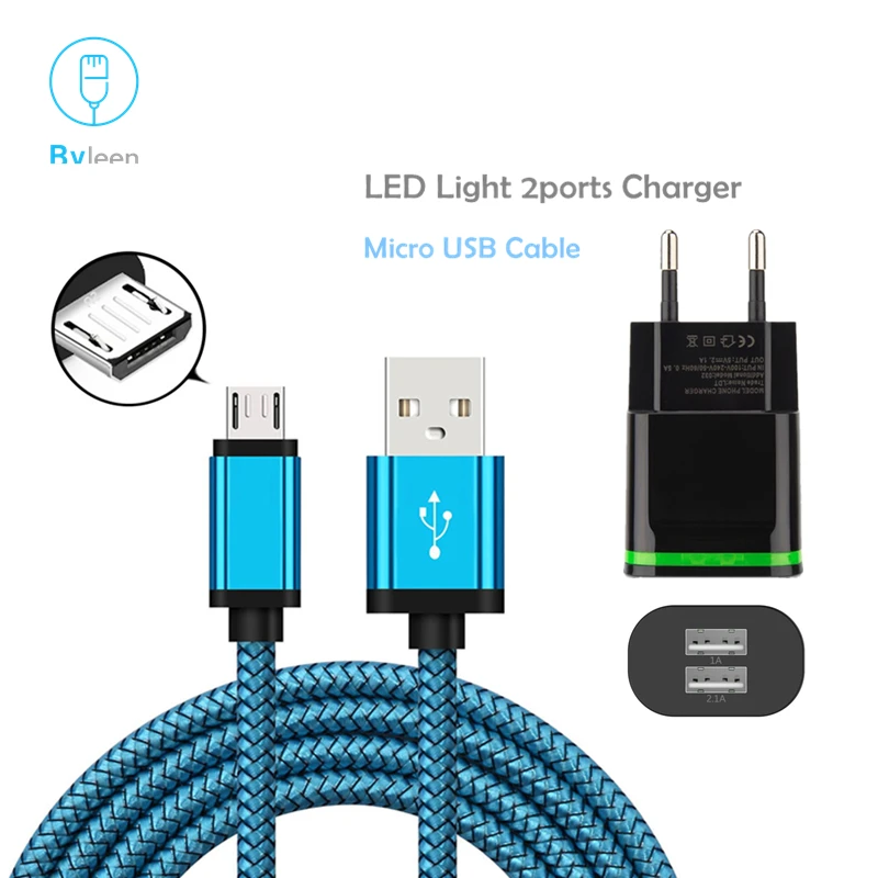 Кабель зарядный Byleen с Micro USB разъемом для Xiaomi Redmi 5 Plus/Note 4X LG g4 Q7 G5 Lite|Зарядные