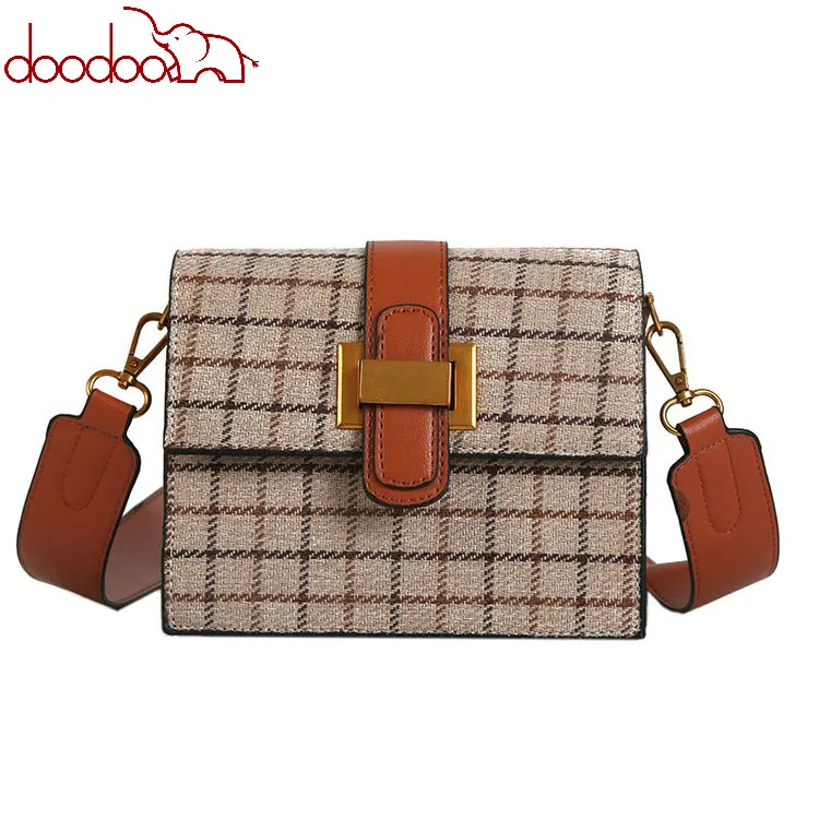 

DOODOO Small Capacity 2019 Single Shoulder Bag Women Travel Bags Leather Pu Quilted Bag Female Luxury Handbags Bolsa Feminina