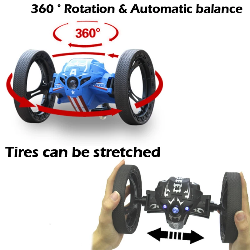 2017 Version III Mini Remote Control Bounce Car 4CH 2.4GHz Strong Jumping Sumo F