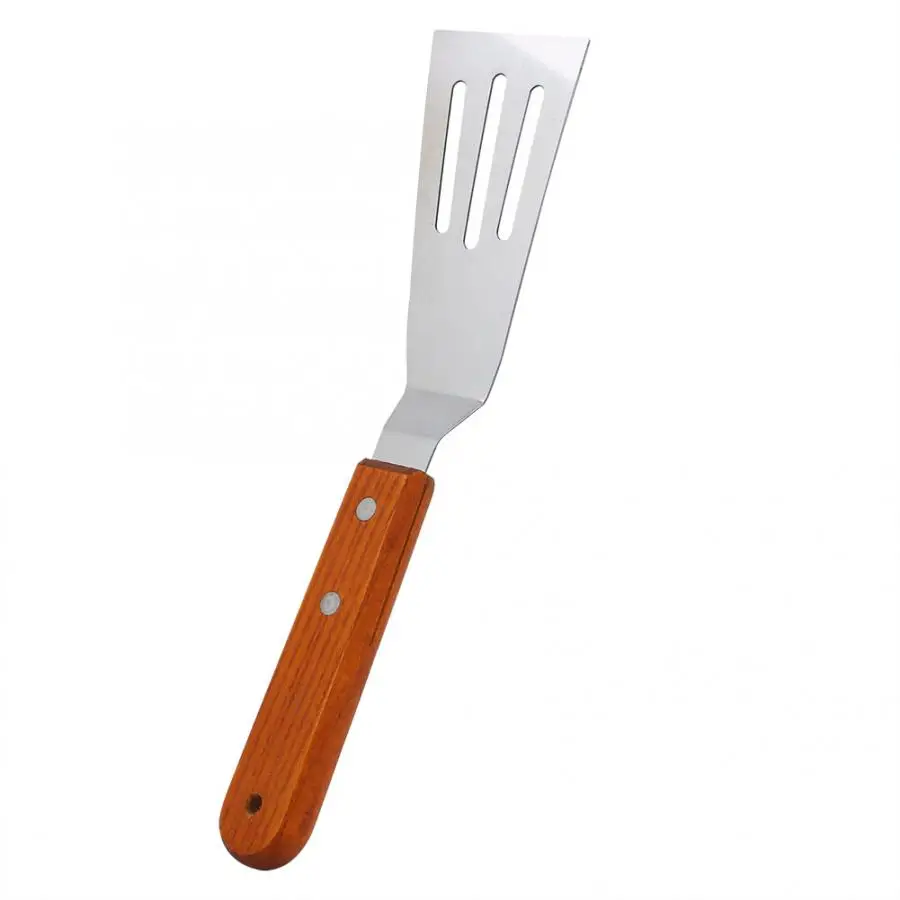 

Stainless Steel Pizza Shovel Cutter Grill Turner Slotted Spatula Cooking Tool Cooking shovel