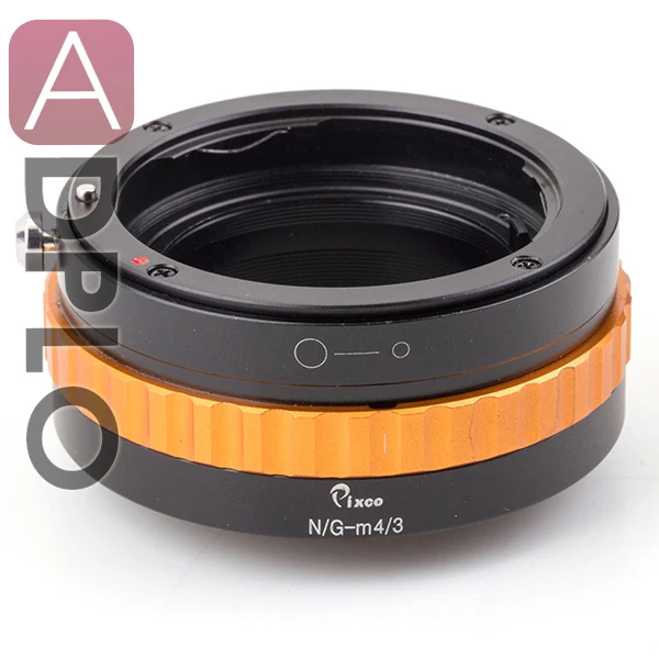

PRO Lens Adapter Suit For Ni.kon G Lens Color Gold to Micro Four Thirds 4/3 Camera