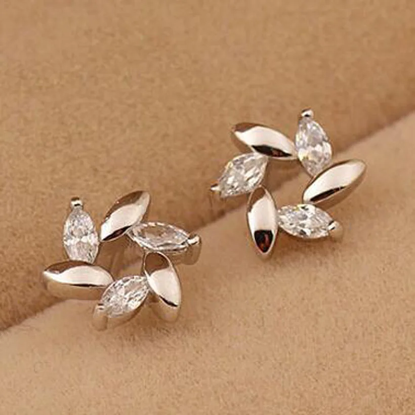 Новая мода Роскошный бренд серьги в виде крыльев мельницы кубический циркон гипоаллергенные серьги ювелирные изделия оптом brincos XY-E132