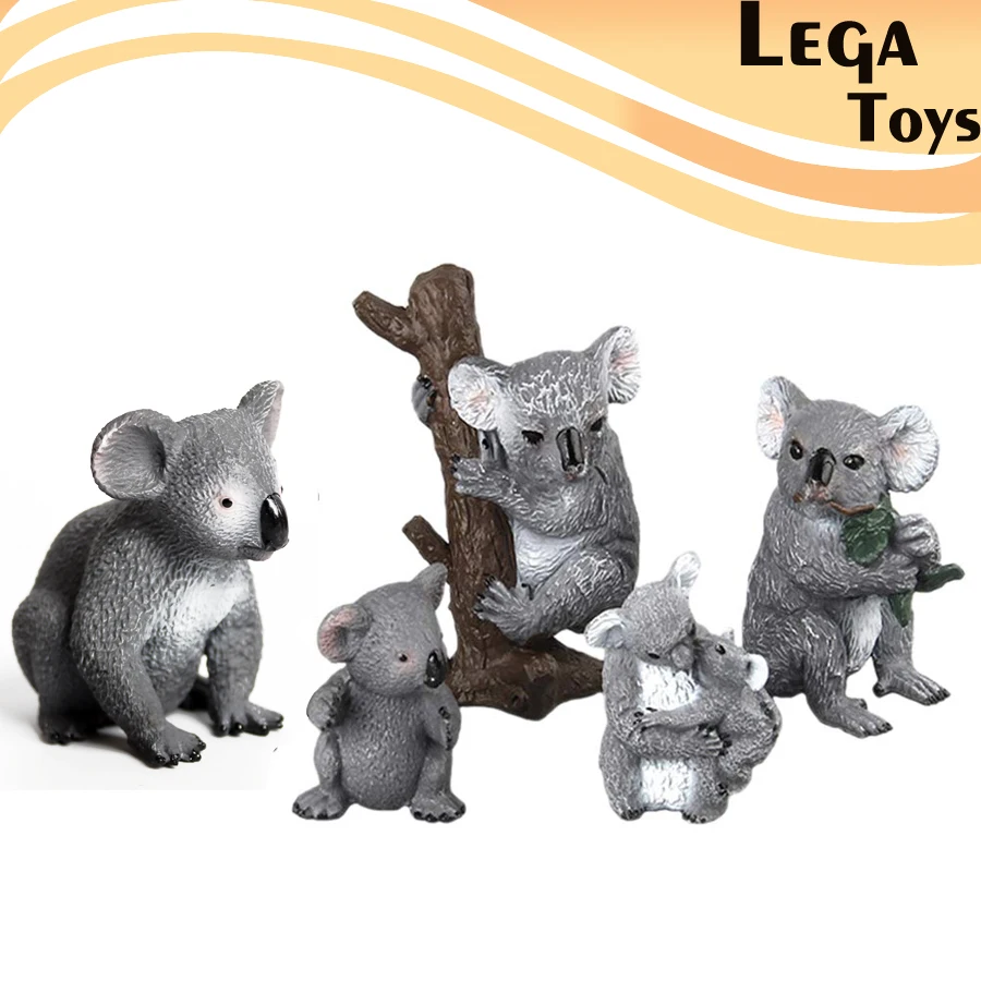 Koala Bear Simulation Animal Model Action Toy Figures Educational Kids Gift FEH 