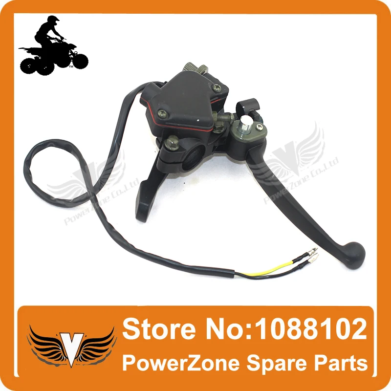 Thumb Throttle Twin Brake Lever Type 2 47cc 49cc Mini Moto Quad Twin Front Disc Brakes