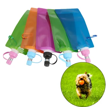 

2018 NEW FASHION 500ML Dog Travel Sport Water Bottle Outdoor Feed Drinking Bottle Pet FoldablE 0604