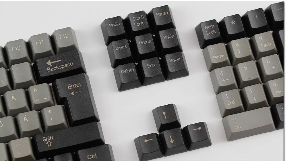 Топ печатных pbt keycaps нордическая раскладка iso oem профиль для usb игровая механическая клавиатура