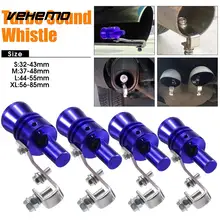 Vehemo Sound Whistle Turbo Whistle Pipe Whistle Blue Aluminum Alloy Durable Blowoff Exhaust Muffler Best Gifts Automobile