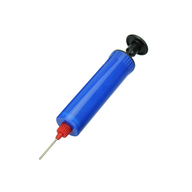 

Plastic Blue Inflator Football Soccer Toy Inflatable Ball Hand Air Pump with Needle BB55