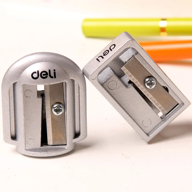1 Pc Self Colored Strong Type Zinc Alloy Pencil Sharpeners Standard