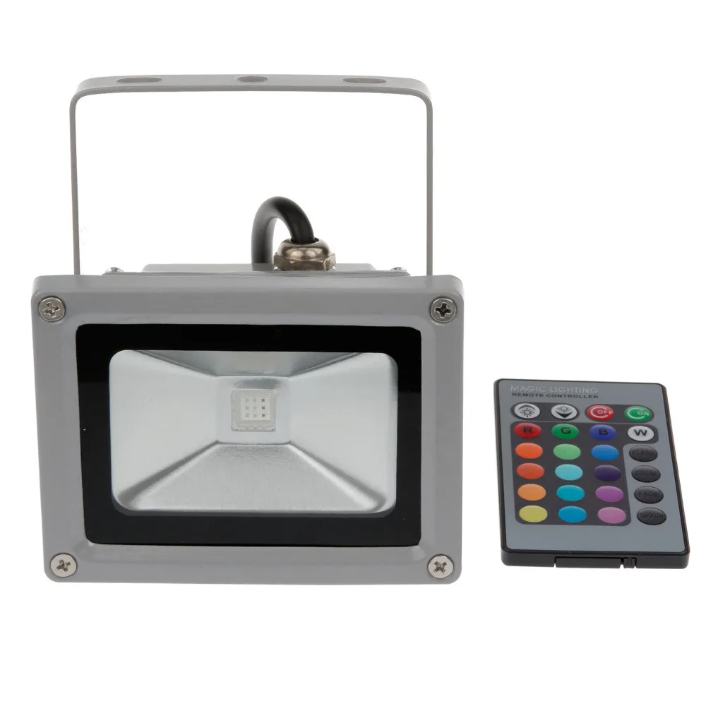 

4pcs 10W IP65 RGB LED Reflector Remote Control Multi-Color-Changing Outdoor Garden Street Square LED Flood Light Free Shipping