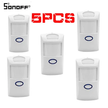 

Sonoff PIR2 Smart Home Alarm Security 433Mhz RF PIR Motion Sensor Alarm System for Alexa Amazon Google Home Automation
