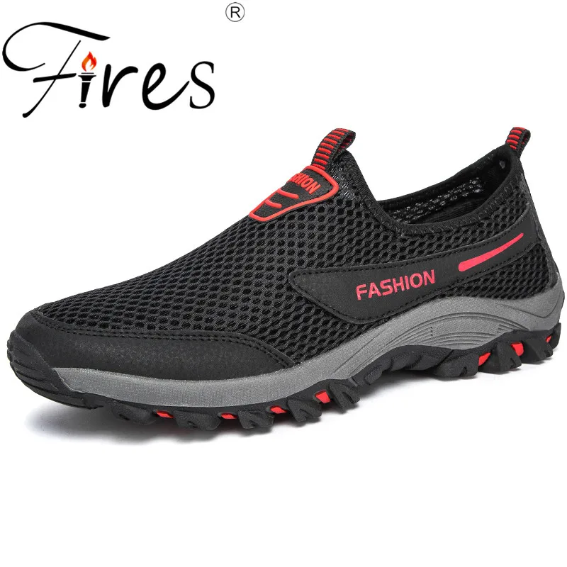 Мужские кроссовки Fire дышащая Летняя мужская обувь для бега трендовая брендовая