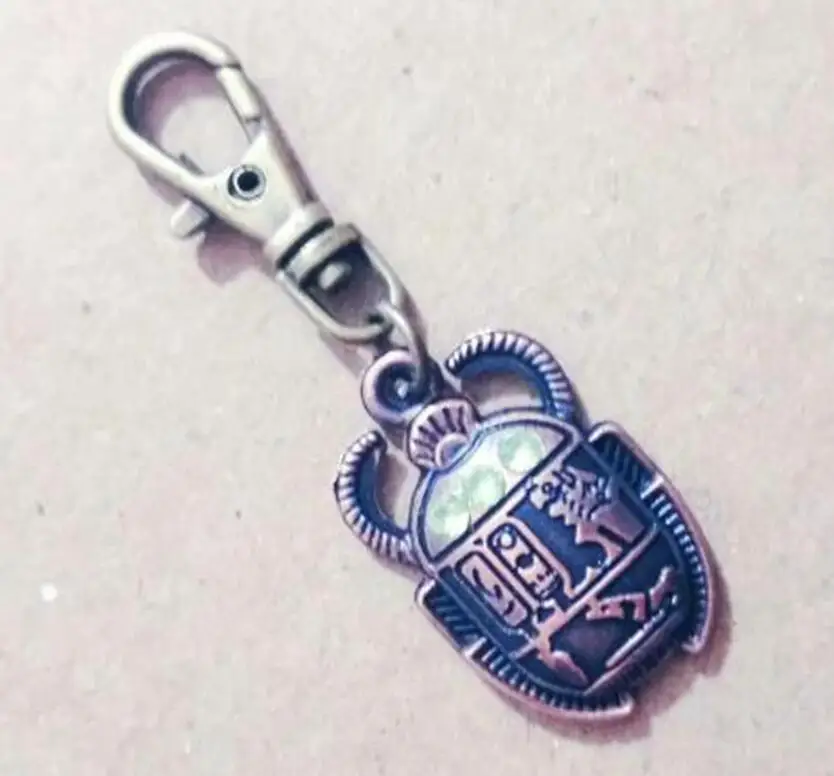Египетский Scarab ladybugWith Стразы Подвески из сплава брелок DIY для ключей автомобиля