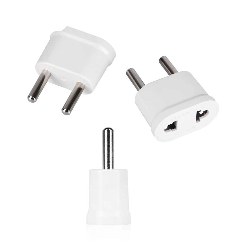 

1PC US Plug Adapter 2 Pin EU European Euro Europe AU KR To US JP Travel Adapter Plug Outlet Power Electric Socket Outlet-5