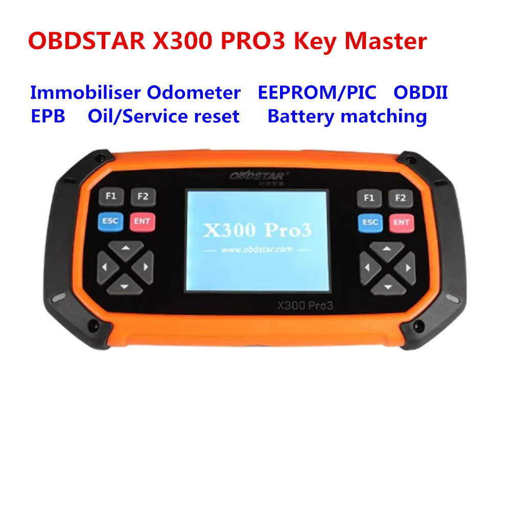 OBDSTAR X300 PRO3 Key Master полный пакет для иммобилайзера + одометр + EEPROM/PIC + OBDII + EPB + сброс масла/обслуживания + соответствие батареи