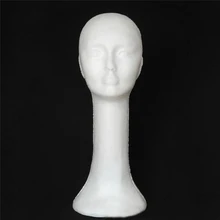 Пенопластовый женский парик стенд для куклы голова манекен фигурка салона очки шляпа дисплей волос стенд Длинная модель шеи Изысканная тренировочная головка