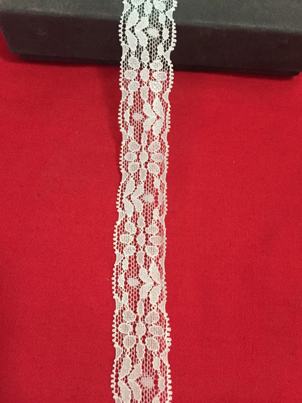 

25mm 2.5cm width ivory color 10meters/lot elastic lace stretch lace trim ribbon for handicraft headband garter lingerie lace