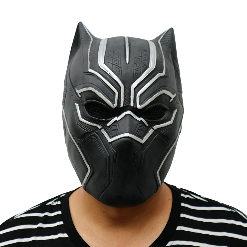 

Creepy Black Panther Masks Movie Fantastic Four Cosplay Costume Carnival Halloween Adult Party Masks Halloween Horror Mask