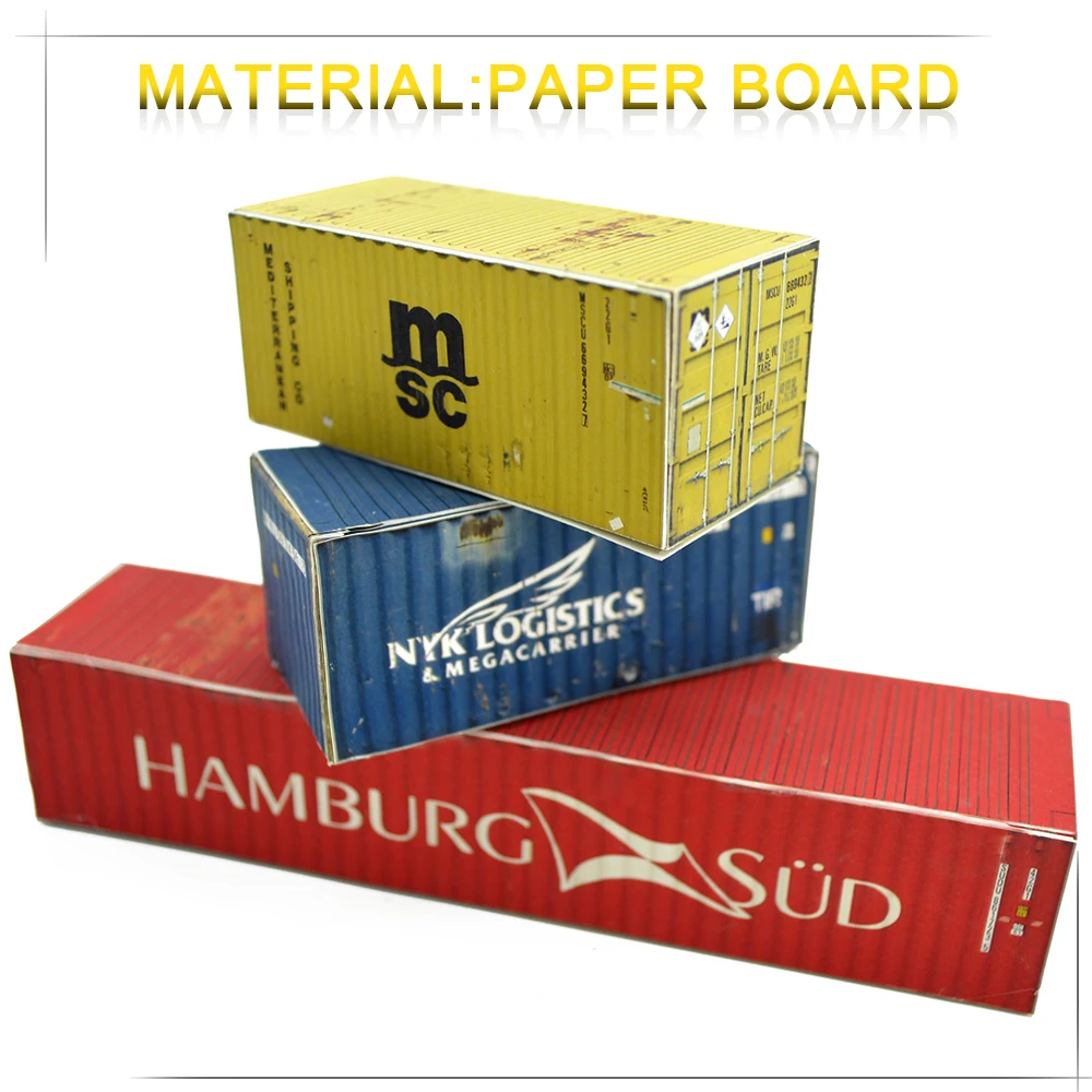 HO N OO Z scale model train shipping container sea ocean going Town