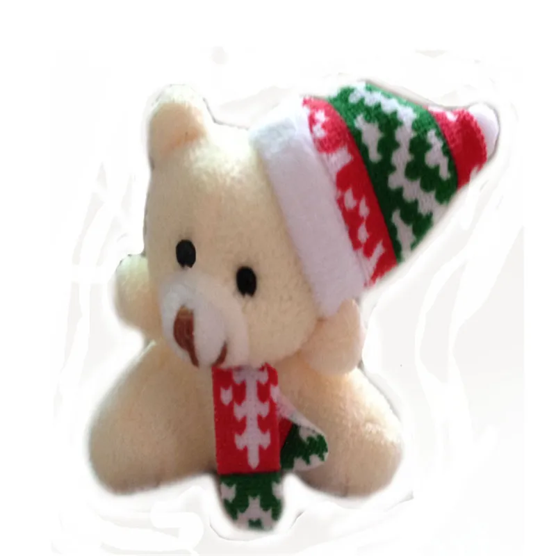 5.5cm 30pcs Small Teddy Bear Plush Toys Christmas Bear Dolls Xmas Home Tree Decor Promotional Gift  (2)
