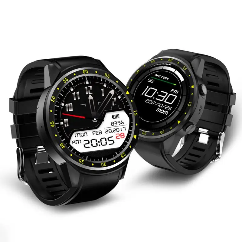 

F1 Sports Smartwatch Phone MTK2503 Dual 2G SIM Bluetooth Call 0.3MP Camera Heart Rate Sleep Monitor GPS Smart Watch Men PK Kw18