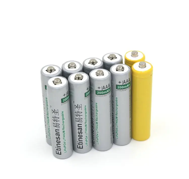 8pcsEtinesan200mAh10440lifepo432vAARechargeableBatterieswith