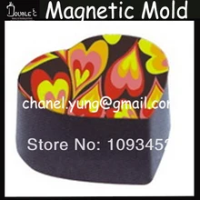 18 шт. в форме сердца шоколадная нержавеющая Магнитная форма с переводным листом, Шоколадные инструменты, форма из поликарбоната для выпечки