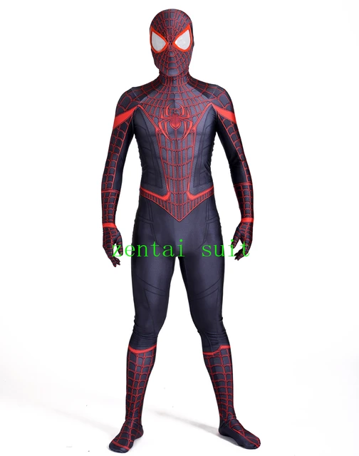 Halloween superhero costumes stunning miles morales zentai suit 3d