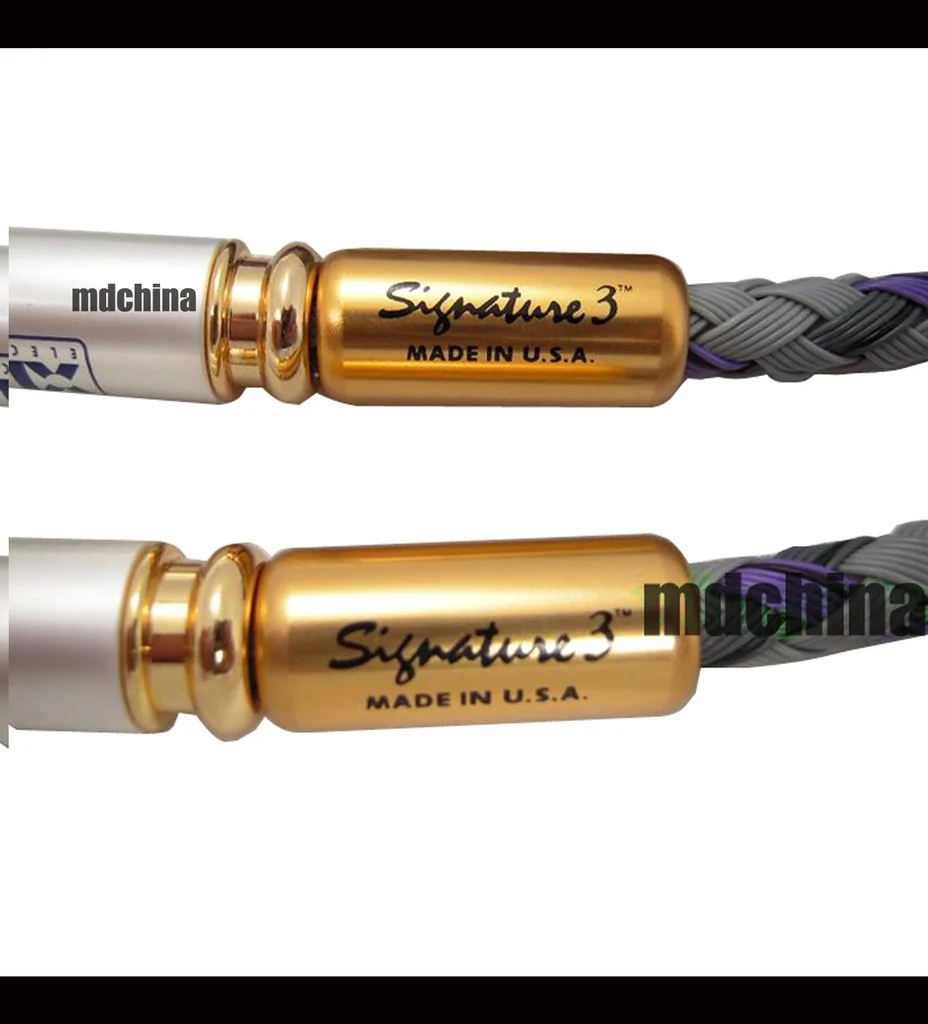 Односторонний золотой RCA кабель XLO для подключения бренда S3 1 м|rca interconnect cable|interconnect