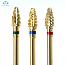 Твердосплавные фрезы для ногтей в форме пламени, фрезерные принадлежности для резки, маникюрный педикюр, специальный маникюрный ножик, кукурузные фрезы для ногтей