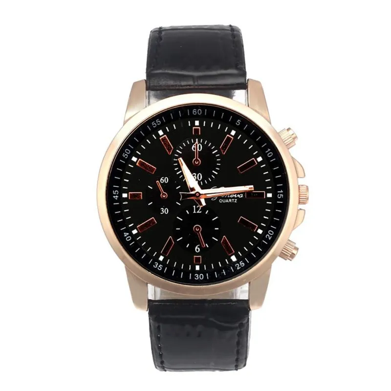 Брендовые Часы из Женевы мужские модные кварцевые наручные часы мужские спортивные часы люксовые брендовые военные часы Relogio Masculino# D