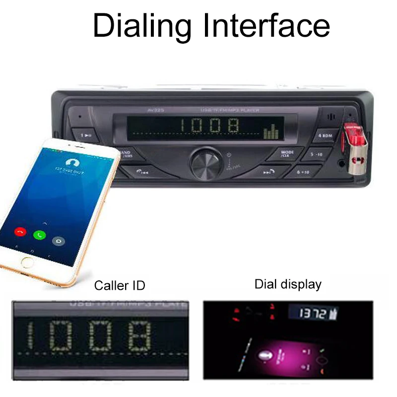 1 din авто AUX аудио интерфейс MP3 автомобильный радиоприемник проигрыватель Премиум Стерео Bluetooth музыка и Bluetooth вызова особенности FM смарт