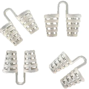 

4pcs Silicone Nose Clip Mini Stoppers Treatment Snoring Blocker Night Sleeping Tools nostril comfort Stoppers Utensils