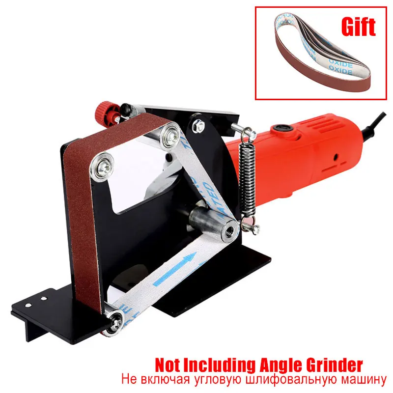 Electric Angle Grinder Belt Sander Metal Wood Sanding Belt M10/M14 Adapter for Grinder Metal Polishing Woodworking Tools Electric Angle Grinder Belt Sander Metal Wood Sanding Belt M10/M14 Adapter for Grinder Metal Polishing Woodworking Tools
