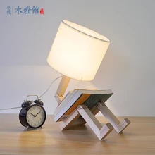 A1 японская творческая личность Прекрасный Деревянный необработанный деревянный лампа прикроватный светильник для учебы теплый свет декоративные MZ143