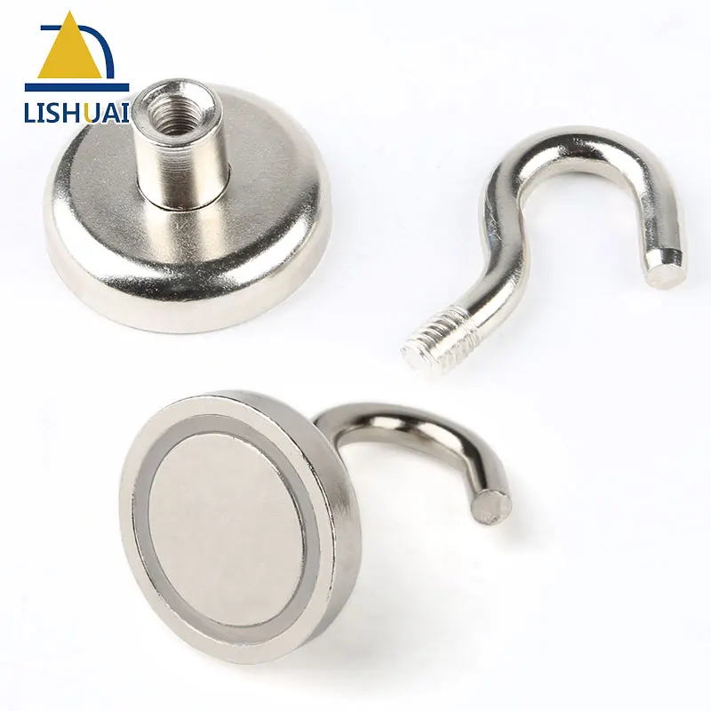 Сильный Круглый Магнитный крючок LISHUAI 1 шт. D75/сверхмощная неодимовая магнитная