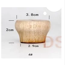 4 шт./лот 15X7 см автомобиль круглые деревянные ноги мебель в европейском стиле ноги