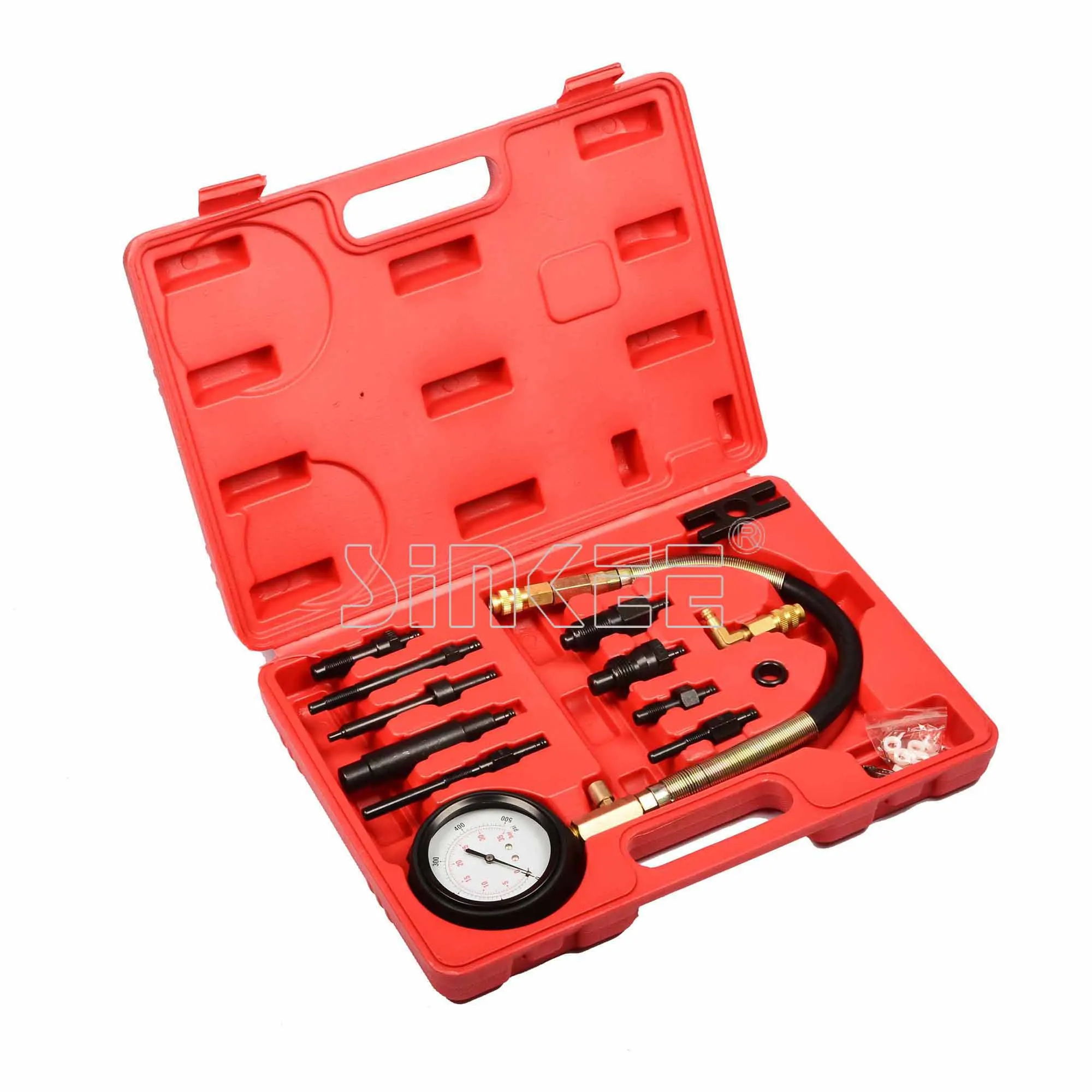 12Pc Diesel Engine Compression Tester Kit Direct & Indirect Injection
