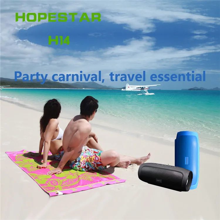 HOPESTAR H14 открытый беспроводной bt-динамик супер бас Саундбар MP3-плеер Поддержка громкой связи Вызов TF FM банк питания AUX