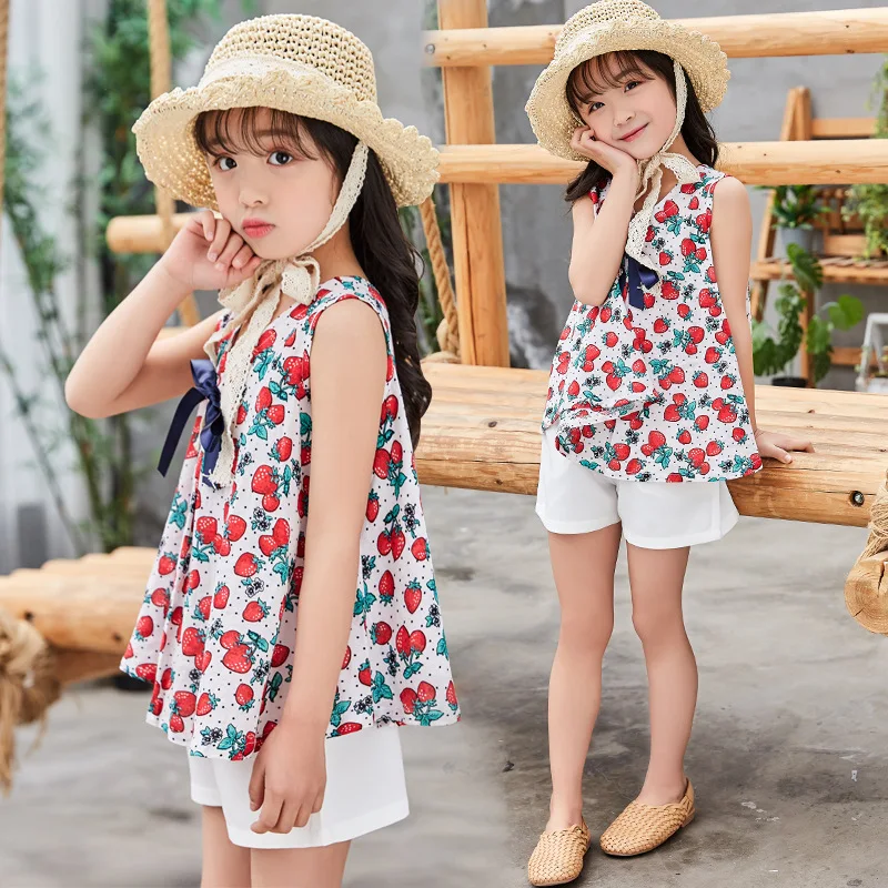 الملابس ل الفتيات الأزهار طباعة سترة + السراويل دعوى الصيف الأميرة ملابس للبنات الاطفال الفتيات الملابس مجموعة 3 5 7 9 10 12 سنوات