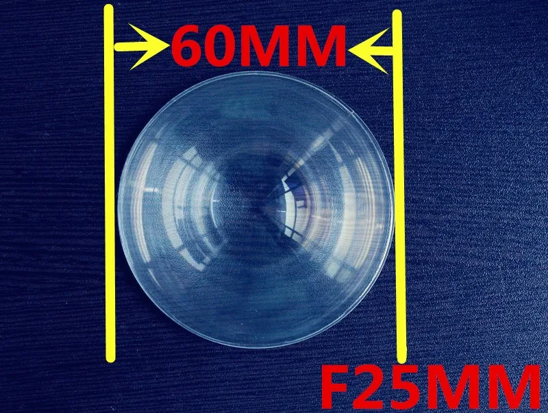 Линза Френеля Солнечная короткофокусный длина 25 мм диаметр 60 мм линза Френеля Малый размер линза Френеля толщина объектива 2 мм Круглый Объектив