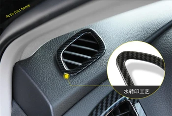 

Lapetus Dashboard Air Conditioning AC Outlet Vent Frame Cover Trim 2 Pcs For Nissan Altima / Teana 2013 - 2018 Carbon Fiber Look
